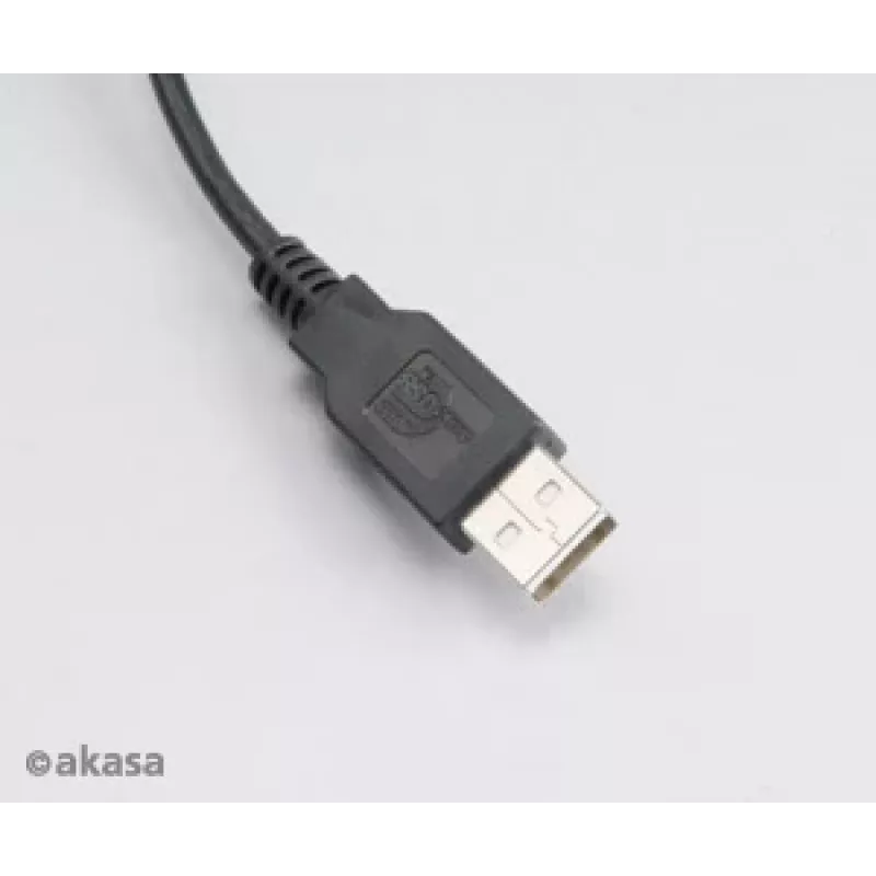 Akasa AK-CBUB05-10BK USB 2.0 Kabel - USB-A auf Micro-USB-B - 1m - Schwarz