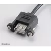 Akasa AK-CBUB06-60BK Internes auf Externes USB 2.0 Kabel, 60 cm, Schwarz