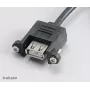 Akasa AK-CBUB06-60BK Internes auf Externes USB 2.0 Kabel, 60 cm, Schwarz