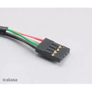 Akasa AK-CBUB06-60BK Internes auf Externes USB 2.0 Kabel, 60 cm, Schwarz