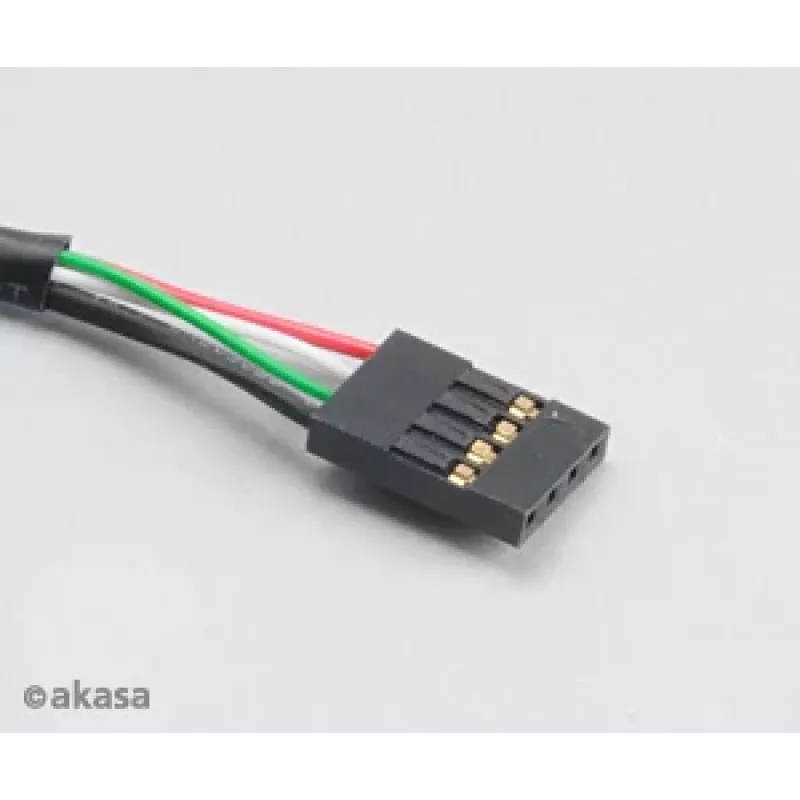 Akasa AK-CBUB06-60BK Internes auf Externes USB 2.0 Kabel, 60 cm, Schwarz