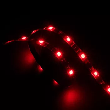 Akasa Vegas AK-LD02-05RD Red LED Strip für PC-Gehäusebeleuchtung, 50cm, 30 LEDs, 12V