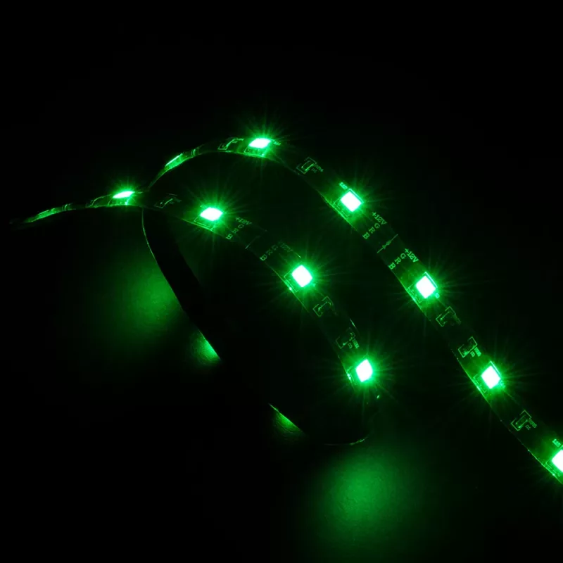 Akasa Vegas AK-LD02-05GN Grüner LED-Streifen für PC-Gehäuse - 50cm, 30 LEDs, SMD 5050, 12V DC, Molex