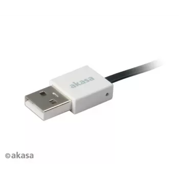 Akasa PROSLIM USB 2.0 Kabel Pink Superslim Sync and Charge A - Micro B - 1m