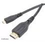 Akasa 1,5m High Speed HDMI with Ethernet Kabel - HDMI Typ A auf Micro HDMI - 4K - Schwarz