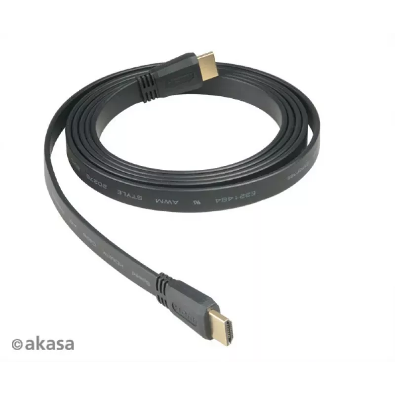 Akasa HDMI 2m High Speed HDMI Cable with Ethernet 10,2 Gbit/s 4K 3D Black