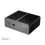 Akasa Newton T Lüfterloses Mini-PC-Gehäuse für Intel NUC (UCFF/Thin Mini-ITX) - Ohne Netzteil - Schwarz