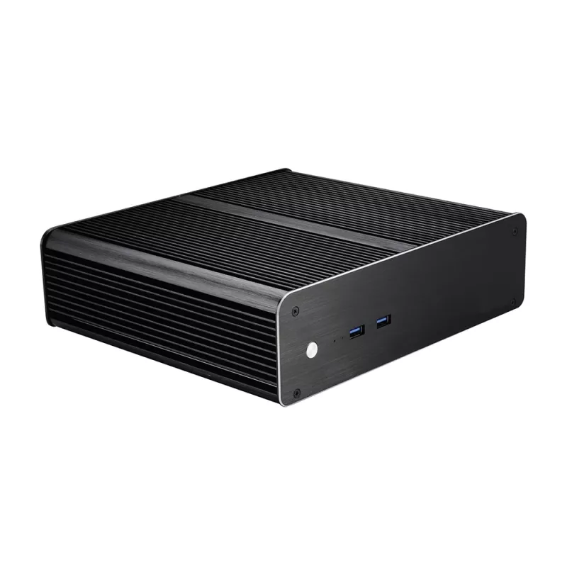Akasa Euler T Mini Tower PC Gehäuse Schwarz Mini-ITX Aluminium 2,5 Zoll
