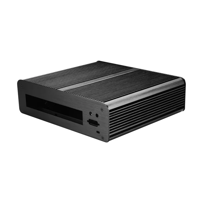 Akasa Euler T Mini Tower PC Gehäuse Schwarz Mini-ITX Aluminium 2,5 Zoll