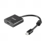 Akasa Mini DisplayPort Male to HDMI Female Video Adapter - 4K@30Hz, Schwarz