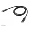 Akasa AK-CBUB26-10BK USB-C auf USB-C Kabel 1m - USB 3.2 Gen 2 - 10 Gbit/s - 100W PD - Schwarz