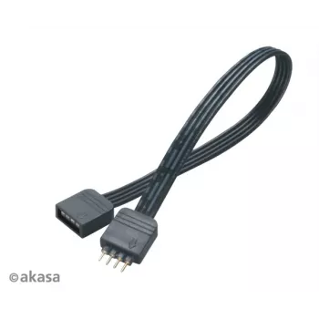 Akasa AK-CBLD01-20BK Flexa RGB LED Verlängerungskabel 0,2m Schwarz