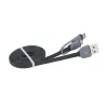 Akasa AK-CBUB35-10BK USB 2.0 Kabel - USB A auf Micro-USB B mit USB-C Adapter - 1 m - Schwarz