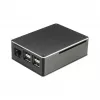 Akasa A-RA02-M1B Raspberry Pi Gehäuse - Aluminium - lüfterlose passive Kühlung - Schwarz