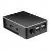 Akasa A-RA02-M1B Raspberry Pi Gehäuse - Aluminium - lüfterlose passive Kühlung - Schwarz