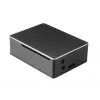 Akasa A-RA02-M1B Raspberry Pi Gehäuse - Aluminium - lüfterlose passive Kühlung - Schwarz