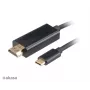 Akasa AK-CBCA12-18BK USB-C auf HDMI Adapterkabel 1,8m Schwarz