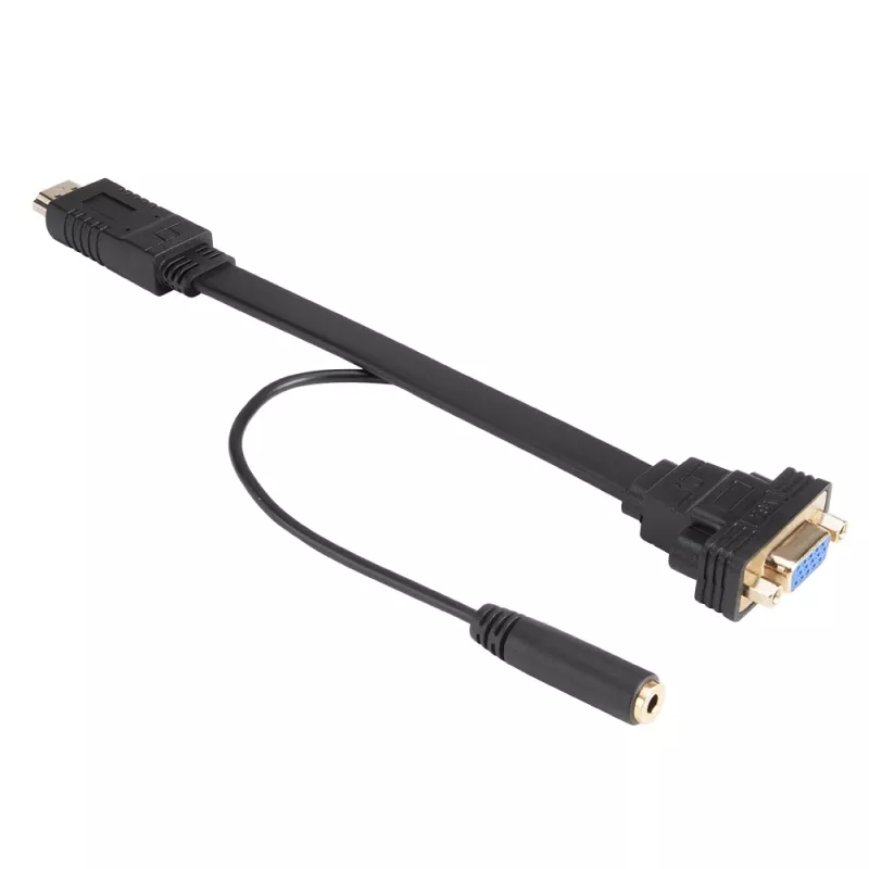 Akasa AK-CBHD18-20BK HDMI-auf-VGA-Adapterkabel 0,2 m Schwarz