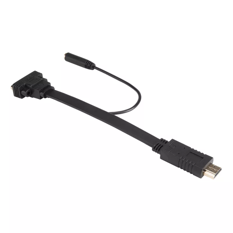 Akasa AK-CBHD18-20BK HDMI-auf-VGA-Adapterkabel 0,2 m Schwarz