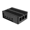 Akasa Pi-4 Case - Eloxiertes Aluminium - Schwarz