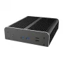 Akasa A-NUC50-M1B Lüfterloses NUC-Gehäuse - Aluminium - Schwarz - UCFF - 2,5-Zoll-Laufwerksschacht
