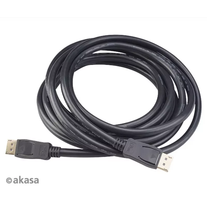 Akasa AK-CBDP23-50BK DisplayPort 1.4 Kabel 5 m Schwarz