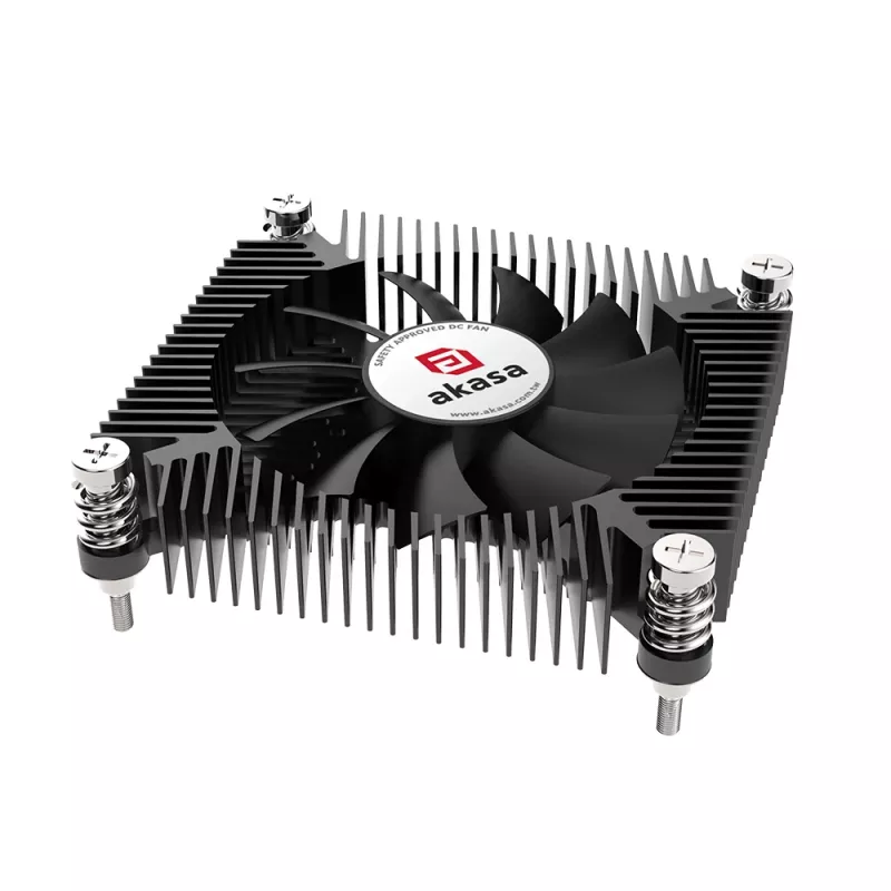Akasa KS7 Intel LGA 1200/115X Low Profile CPU Kühler 16mm Höhe Schrauben und Backplate