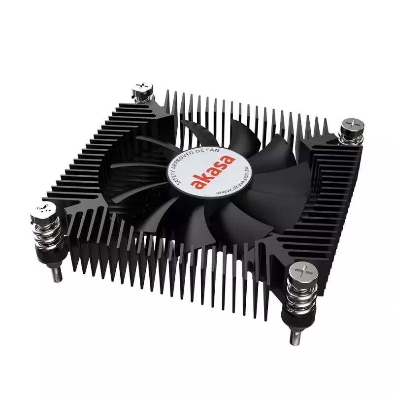 Akasa KS7 Intel LGA 1200/115X Low Profile CPU Kühler 16mm Höhe Schrauben und Backplate