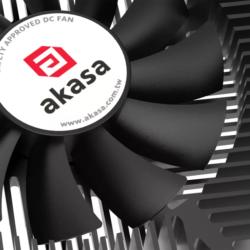 Akasa KS7 Intel LGA 1200/115X Low Profile CPU Kühler 16mm Höhe Schrauben und Backplate