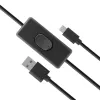 Akasa AK-CBUB58-15BK USB 2.0 Kabel - USB-A auf Micro-USB-B - 1,5 m - Schwarz