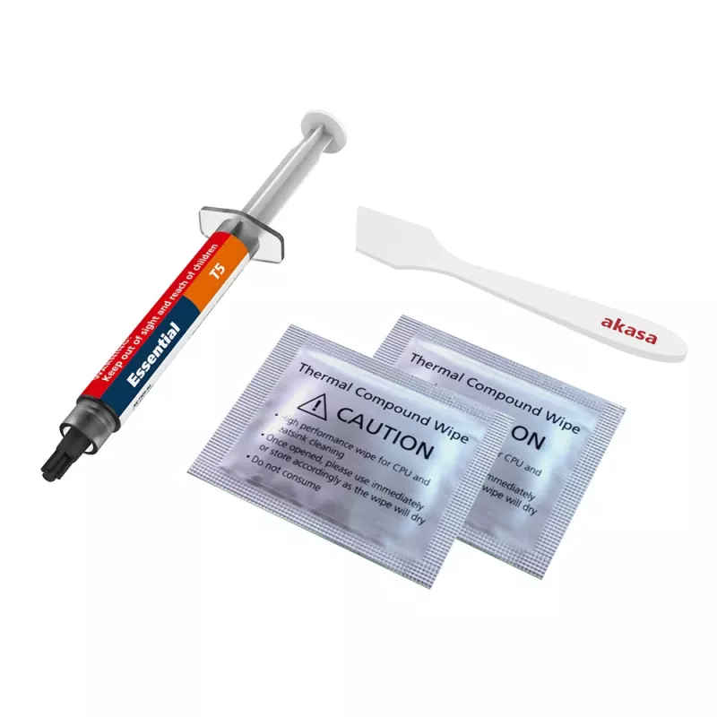 Akasa T5 Essential Wärmeleitpaste - 4 W/m·K - Grau - 0,07 °C/W - 2,6 g/cm³ - -50 bis 220 °C