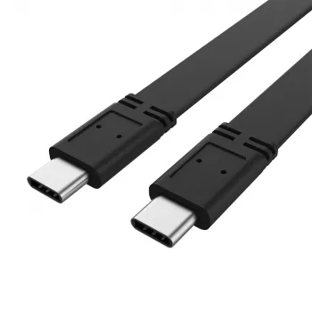 Akasa AK-CBUB60-10BK USB-C auf USB-C Kabel 1m USB 3.2 Gen 2x2 20Gbps Schwarz