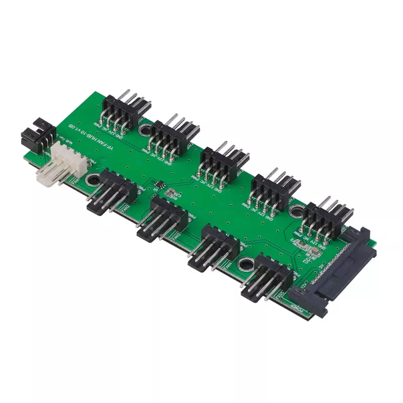 Akasa FLEXA FP10H PWM Fan Header Expander 1 auf 10 mit 30cm Kabel