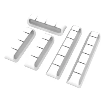 Akasa Cable Cord Holder 3x3-port + 2x5-port White