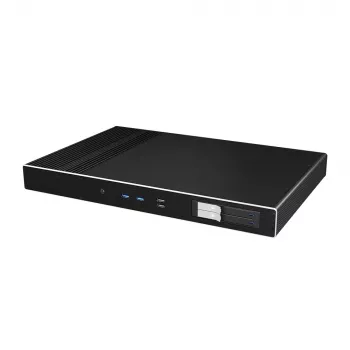 Akasa Galileo TU Plus Intel LGA1700 1U Lüfterloses Thin Mini-ITX Gehäuse - Schwarz