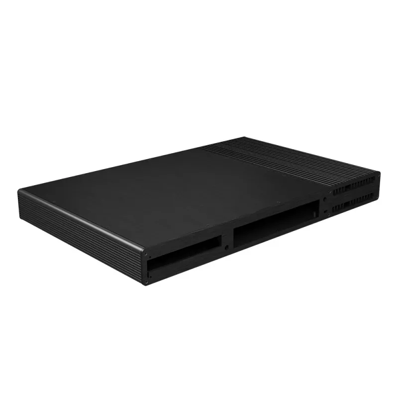Akasa Galileo TU Plus Intel LGA1700 1U Lüfterloses Thin Mini-ITX Gehäuse - Schwarz