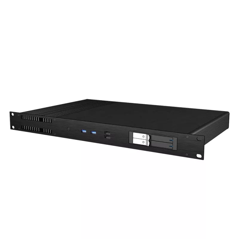 Akasa Galileo TU1 Plus Intel LGA1700 1U Fanless Thin Mini-ITX Case - Black