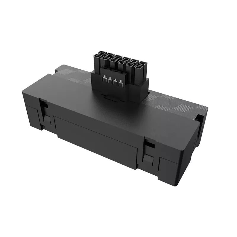 Akasa G-Nexus P24 90° 12VHPWR Adapter 12+4 Pin Stecker auf 3x 8-Pin Buchse, 600W, Schwarz