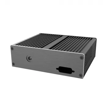 Akasa Ashton T ASUS Tinker Board 3N SBC Gehäuse mit Dual Single LAN Ports, Lüfterlos, Schwarz Aluminium
