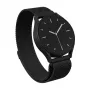 BURGA Metal Mesh Band Universal for Watch 22 mm (Black)