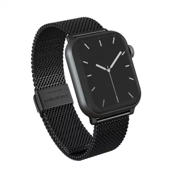BURGA Metal Mesh Elegance für Apple Watch 38/40 mm (Schwarz)