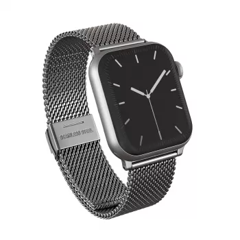 BURGA Metal Mesh Elegance für Apple Watch 42/44 mm (Silber)