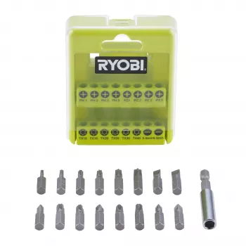 Ryobi RAK17SD 17-teiliger Schraubendreher-Bitsatz