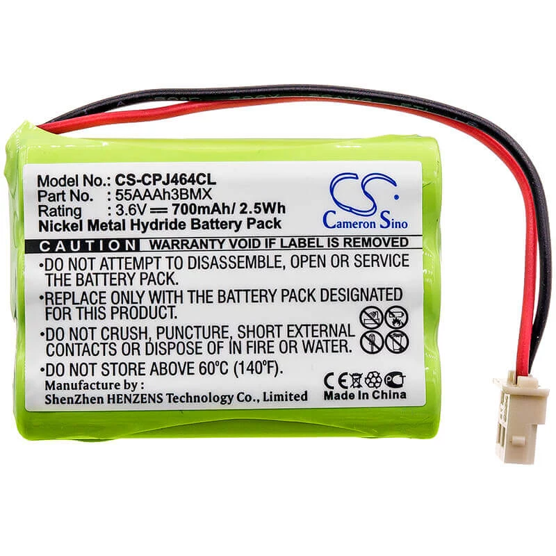 CAMERON SINO Ersatzakku für schnurlose Telefone, 3,6V 600mAh Ni-MH (CS-CPJ464CL)