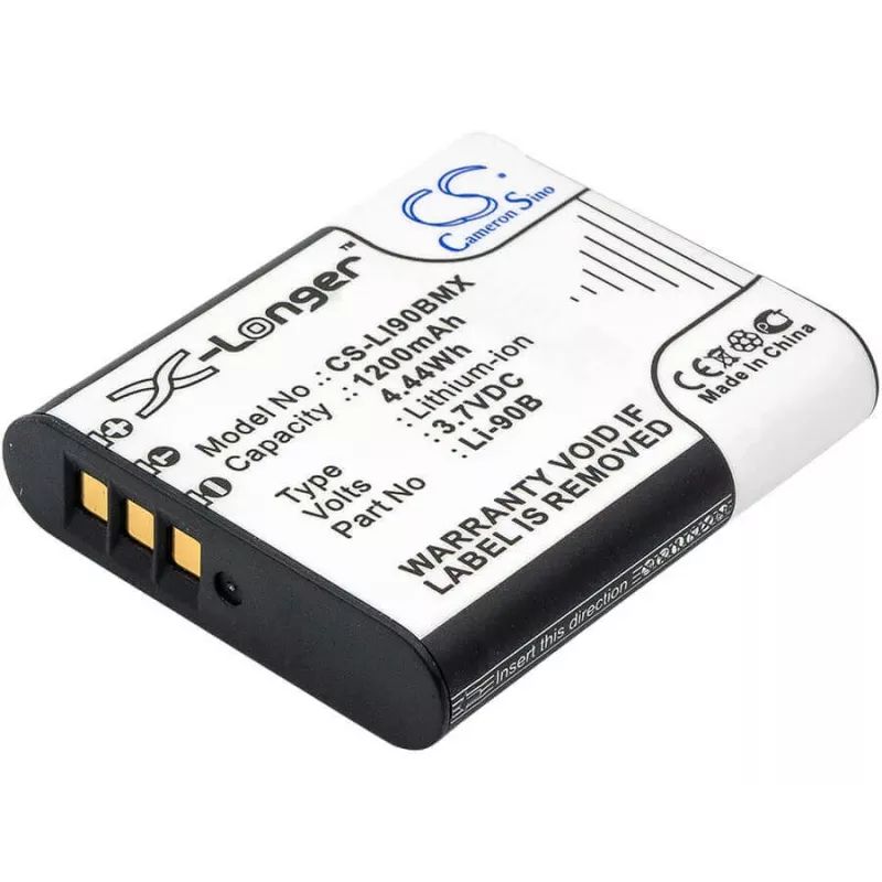 CAMERON SINO Li-90B Li-92B Ersatzakku für Olympus Kameras (1270mAh, 3,7V, Li-Ion)