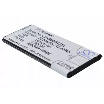 Cameron Sino Akku EB-BN910BBE für Samsung Galaxy Note 4 (3220 mAh, 3,85 V, Li-Ion, Schwarz)