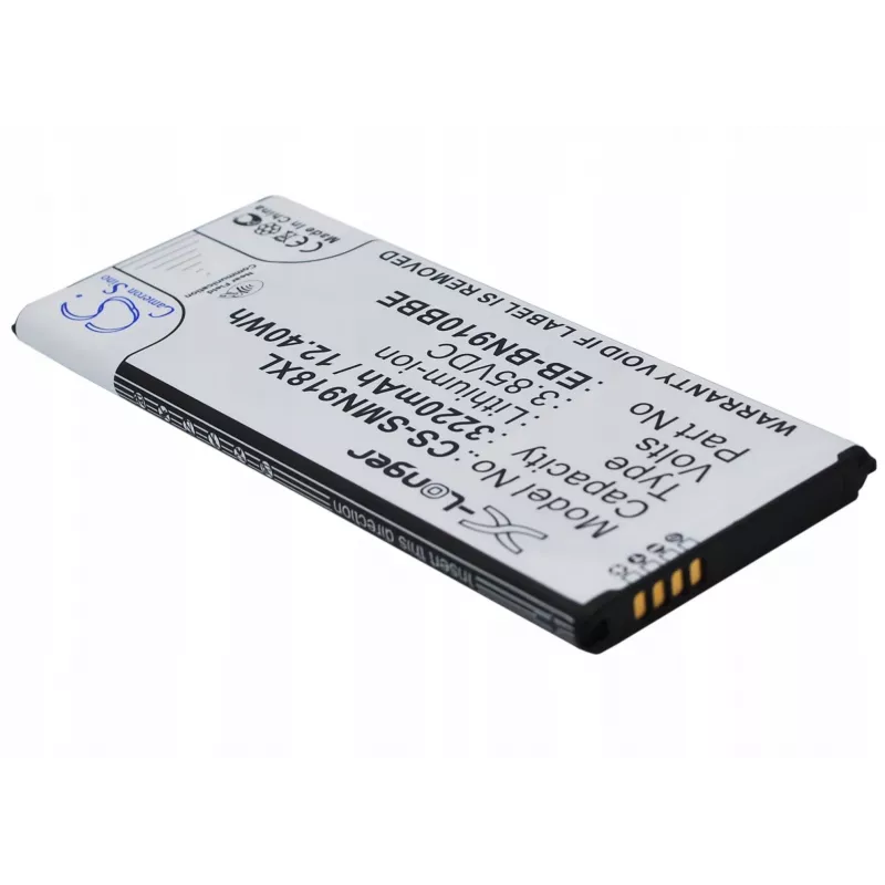 Cameron Sino Akku EB-BN910BBE für Samsung Galaxy Note 4 (3220 mAh, 3,85 V, Li-Ion, Schwarz)