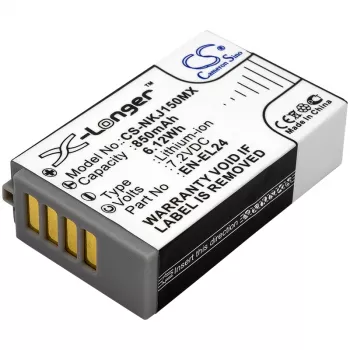 Cameron Sino CS-NKJ150MX Ersatzakku für Nikon EN-EL24 (850mAh, 7,2V, Li-Ion)