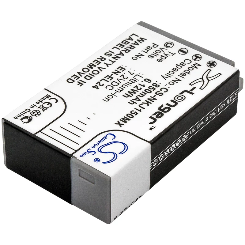 Cameron Sino CS-NKJ150MX Ersatzakku für Nikon EN-EL24 (850mAh, 7,2V, Li-Ion)