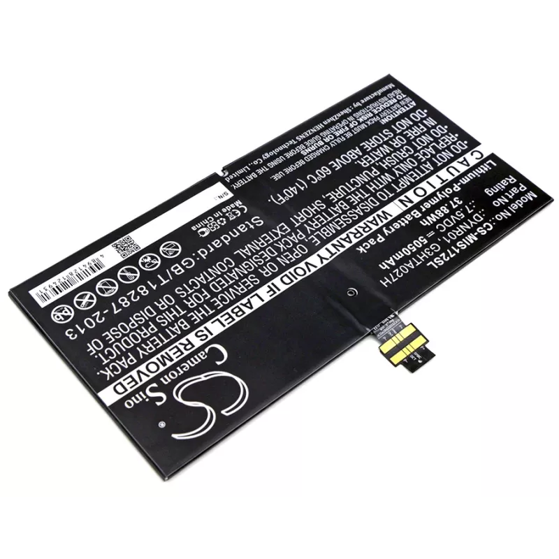 CAMERON SINO Akku Typ DYNR01 G3HTA027H für Microsoft Surface Pro 4 1724 / CS-MIS172SL